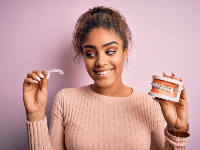 smiling young woman Invisalign